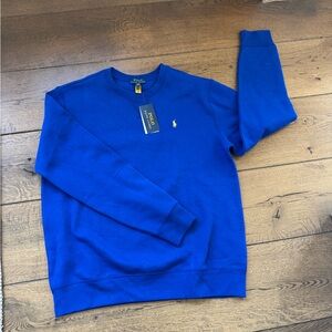 Ralph Lauren Men's Vibrant Blue Crewneck Sweater